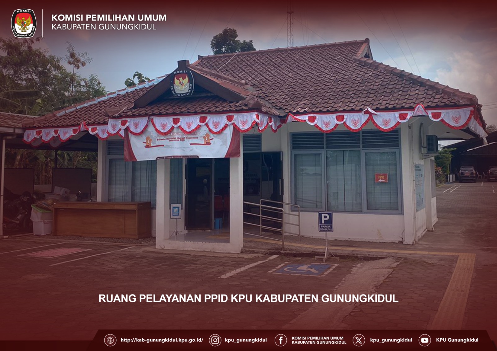 Ruangan dan Fasilitas PPID KPU Kabupaten Gunungkidul